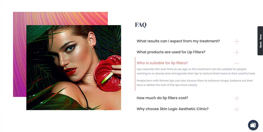 Faq 25 Features Every Aesthetic Clinic Website Design Must Have 6