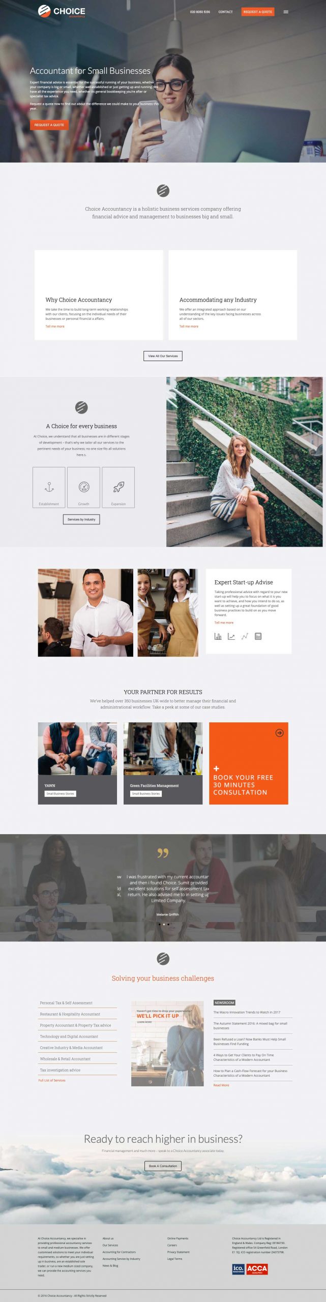 Choice Accountancy Homepage